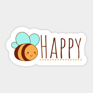 Bee happy Sticker